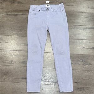 PAIGE Women's Light Purple Skinny Jeans